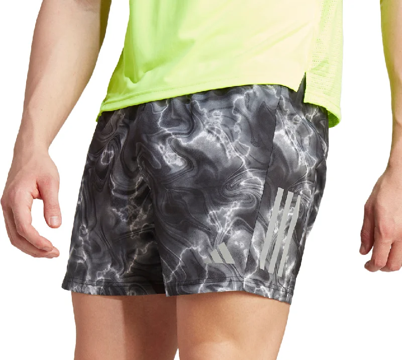 Men's adjustable - length convertible shorts for versatile useadidas Own The Run 7 Inch Mens Running Shorts - Grey