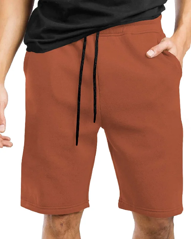 Men's moisture - wicking performance shorts for sweaty outdoor activitiesMen Regular Fit Mid Rise Brown Shorts