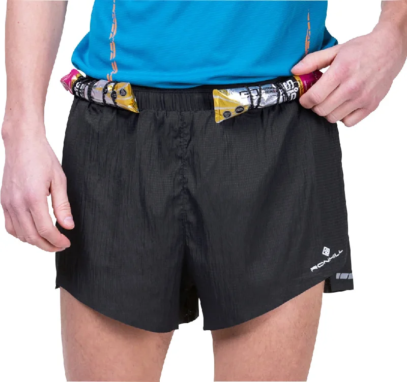 Men's pleated front twill shorts for a classic and sophisticated appearanceRonhill Tech Race Mens Running Shorts - Black