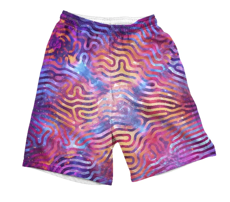 Men's drawstring casual linen shorts for a laid - back summer lookSpace in my Veins Shorts