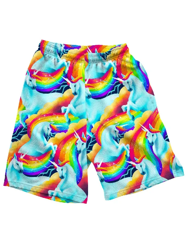 Men's neon - colored athletic shorts for high - visibility workoutsUnicorn Sherbet Shorts