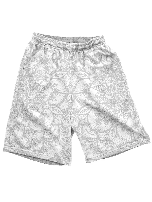 Men's wide - leg linen blend shorts for a relaxed beachside vibeYang Mandala Shorts