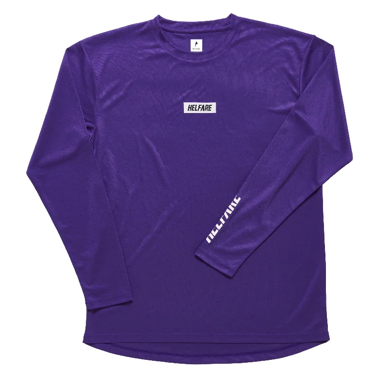 Men's Moisture - Wicking Golf Jerseys with UV Protection for Comfortable Rounds on the CourseCadence Long Sleeve Jersey | Purple Men's Moisture - Wicking Golf Jerseys with UV Protection for Comfortable Rounds on the CourseCadence Long Sleeve Jersey | Purple