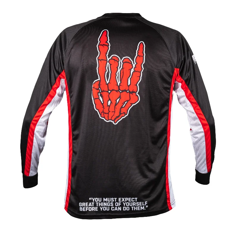Men's Moisture - Wicking Golf Jerseys with UV Protection for Comfortable Rounds on the CourseDZN "Make It Happen" FLD Longsleeve Jersey Men's Moisture - Wicking Golf Jerseys with UV Protection for Comfortable Rounds on the CourseDZN "Make It Happen" FLD Longsleeve Jersey