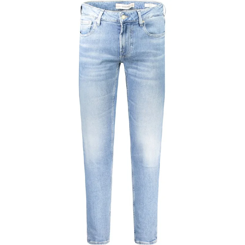 Plus Size Men's Relaxed Fit Jeans with a Faded Wash for a Vintage - Inspired LookGuess Jeans blue Cotton Jeans & Men's Pant