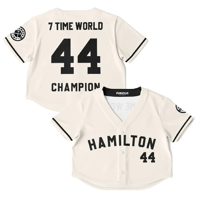 Men's Cycling Jerseys with Reflective Stripes for Safe and Stylish Rides at NightHamilton -Off-White Champion Crop Top Jersey Men's Cycling Jerseys with Reflective Stripes for Safe and Stylish Rides at NightHamilton -Off-White Champion Crop Top Jersey
