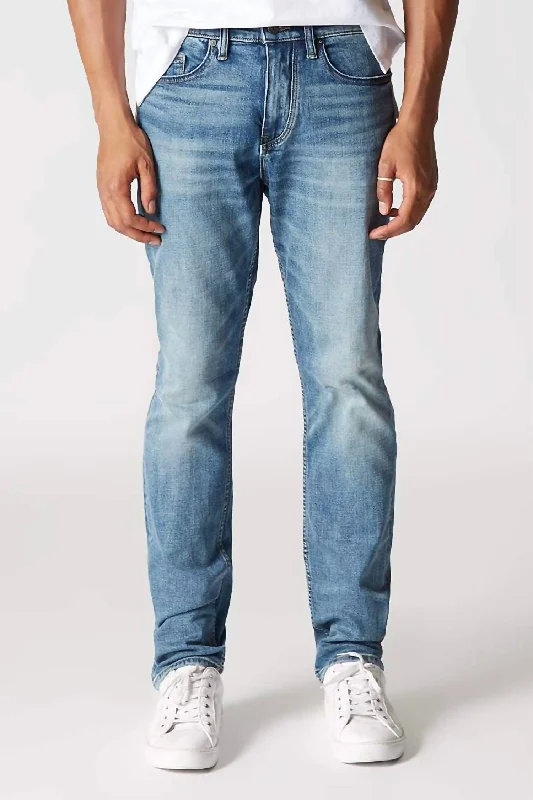 Men's Jeans with a Frayed Hem for a Casual and Effortless StyleMen's Stanton Denim Jeans In Blue