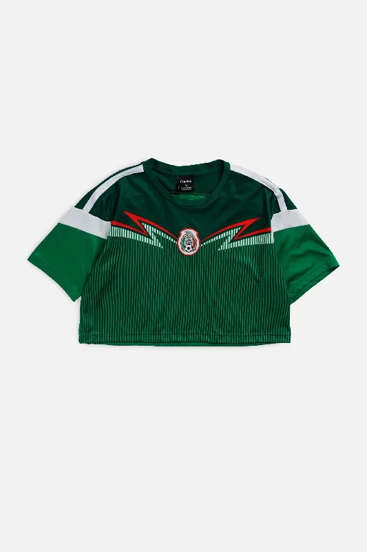 Men's Football Jerseys with Embroidered Club Badges for a Premium and Authentic AppealRework Crop Mexico Soccer Jersey - L Men's Football Jerseys with Embroidered Club Badges for a Premium and Authentic AppealRework Crop Mexico Soccer Jersey - L
