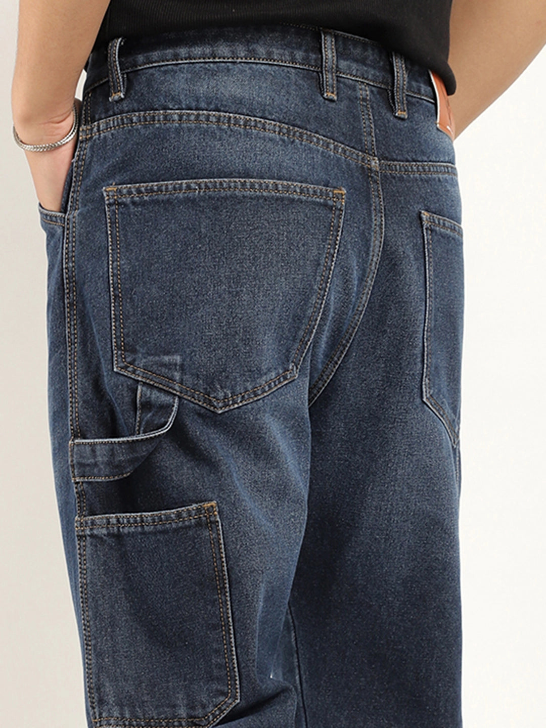 Men's Jeans with a Hidden Coin Pocket for Added ConvenienceCandid Classic Blue Denim Jeans