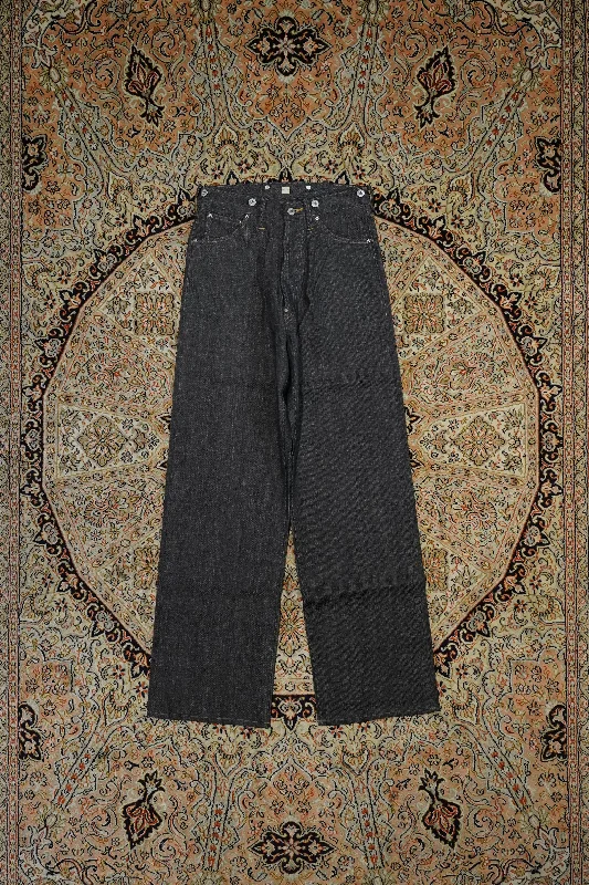 Men's Jeans with a Frayed Hem for a Casual and Effortless StyleDENIM TROUSERS C.1920'S(RAW INDIGO)