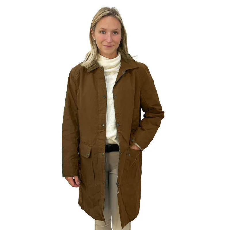Men jackets with a built - in hood that can be stowed away when not in useAriat Women's Cloverfield Coat