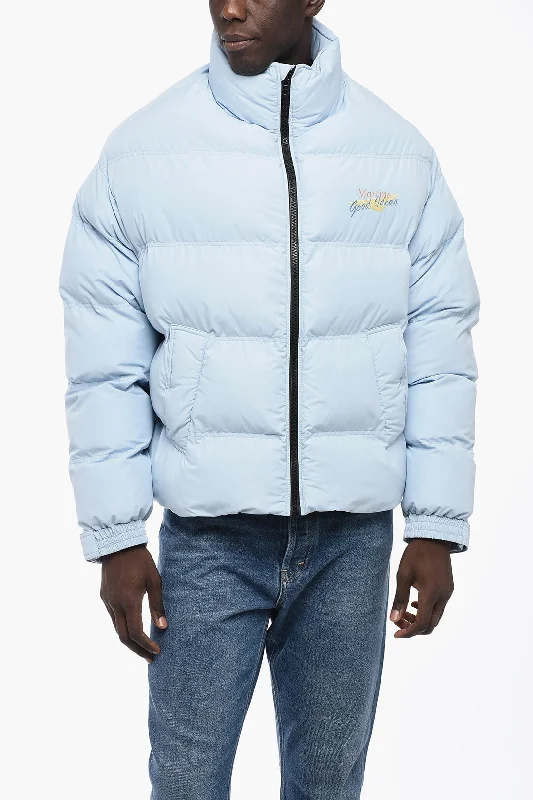 Men coats with a zip - out lining for easy cleaning and versatilityMartine Rose Solid Color DOLL Padded Jacket with Zip Closure Men coats with a zip - out lining for easy cleaning and versatilityMartine Rose Solid Color DOLL Padded Jacket with Zip Closure