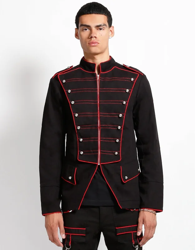 Tailored men jackets to pair with formal trousers for business meetingsMY BAND JACKET RED