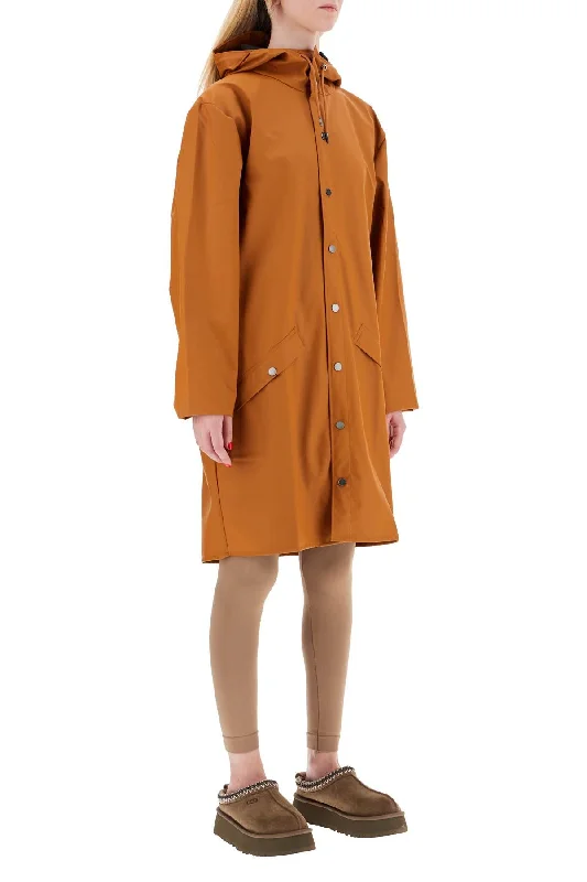Men coats with multiple inner pockets for convenient storage of essentialsRains Unisex Long Rain Jacket Men coats with multiple inner pockets for convenient storage of essentialsRains Unisex Long Rain Jacket