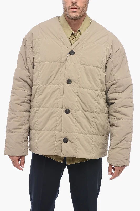 Camouflage men coats for outdoor enthusiasts and huntersStudio Nicholson Recycled Nylon PRIVATE Quilted Overshirt Camouflage men coats for outdoor enthusiasts and huntersStudio Nicholson Recycled Nylon PRIVATE Quilted Overshirt