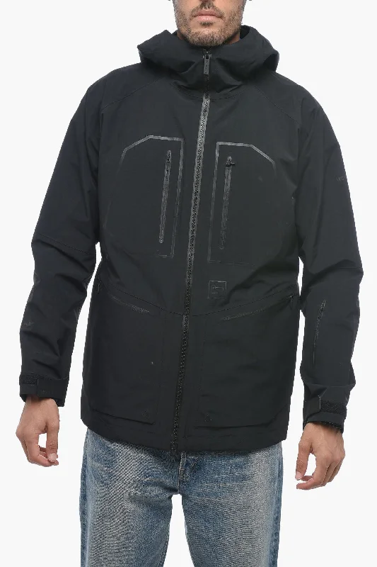 Men coats with a soft fleece interior for extra warmth and comfortWoolrich Nylon WINTER TRAIL Windbreaker Jacket with Frontal Zip