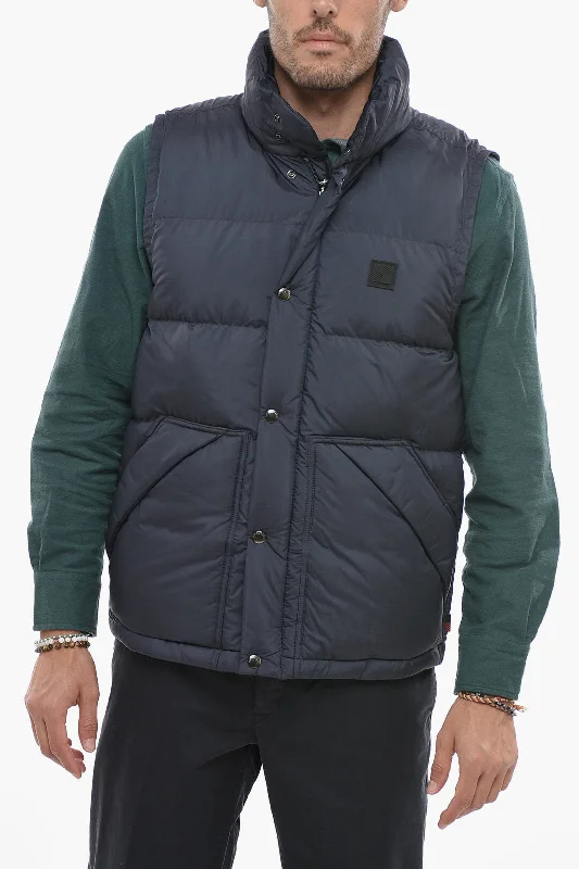 Men coats made from recycled materials for an eco - friendly choiceWoolrich Rip Stop Checked Sleeveless SIERRA SUPREME Padded Jacket Men coats made from recycled materials for an eco - friendly choiceWoolrich Rip Stop Checked Sleeveless SIERRA SUPREME Padded Jacket