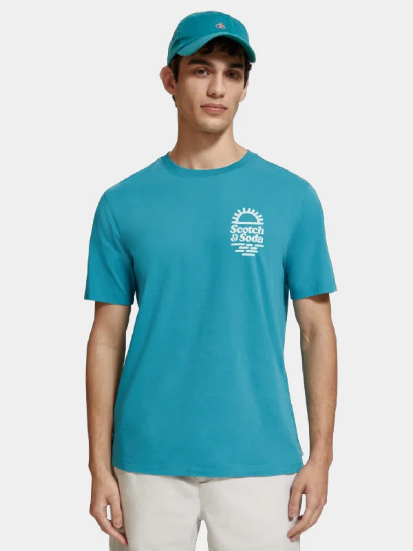 Men's formal - style silk blend polo shirts for special occasionsChest artwork t-shirt