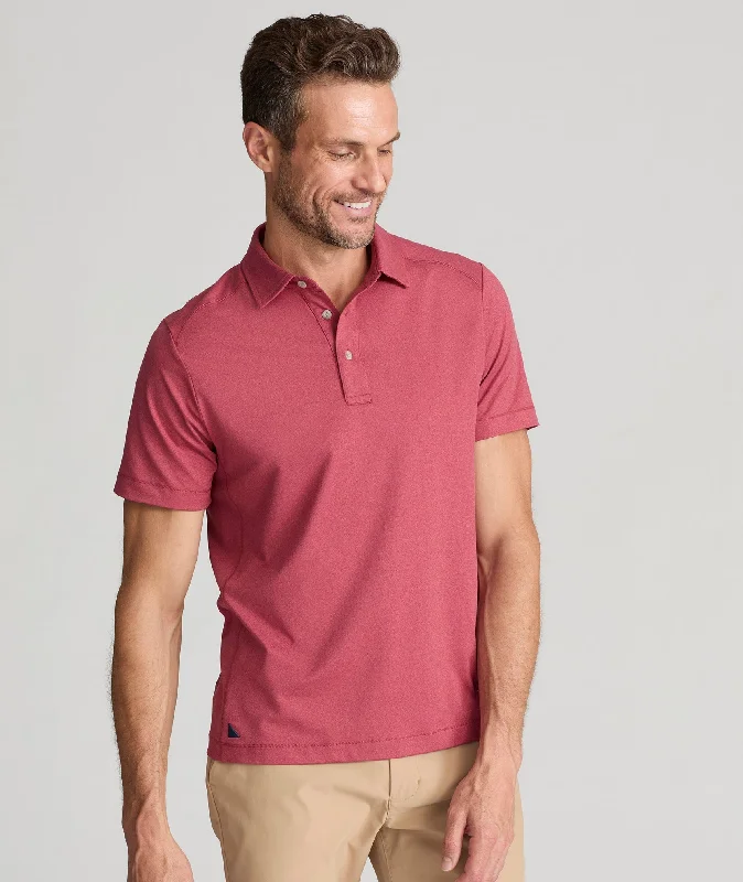 Men's ribbed cuffs and hem polo shirts for a textured lookThe Performance Polo