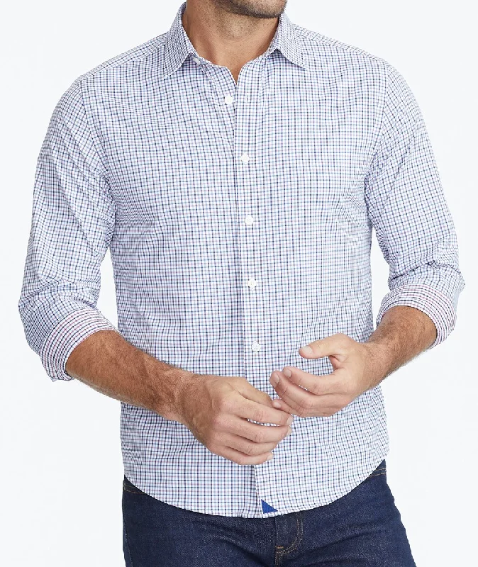 Men's slim fit short sleeve polo shirts with contrast collarsWrinkle-Free Performance Erbach Shirt Men's slim fit short sleeve polo shirts with contrast collarsWrinkle-Free Performance Erbach Shirt