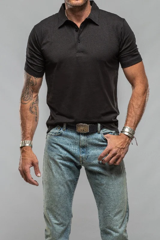 Men's reversible polo shirts with two different looksCruz Cotton Polo in Black