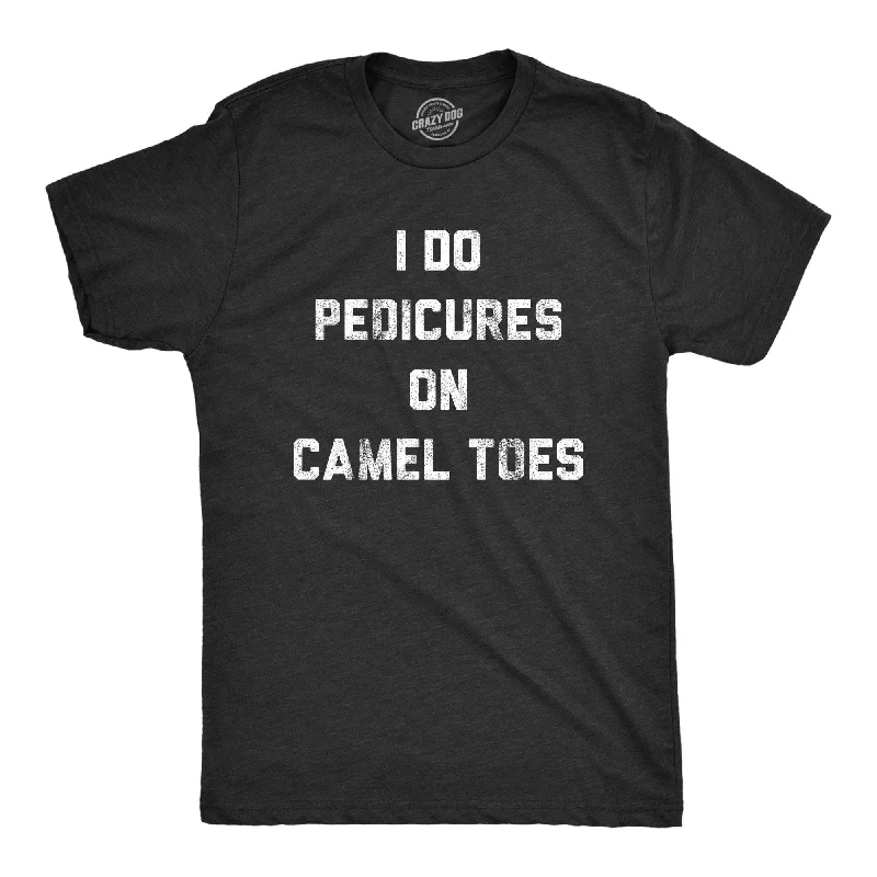 Men's button - front t - shirts with a unique artistic printI Do Pedicures On Camel Toes Men's T Shirt Men's button - front t - shirts with a unique artistic printI Do Pedicures On Camel Toes Men's T Shirt