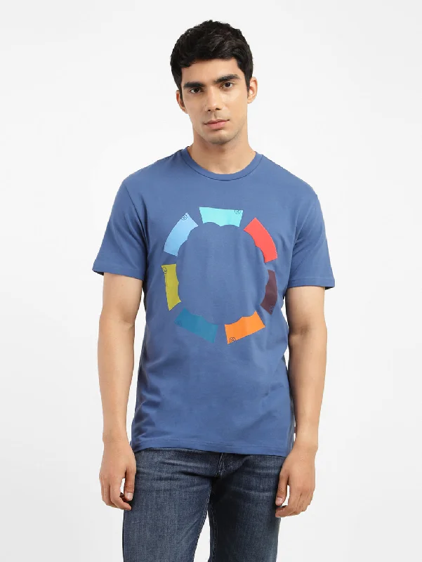 Men's antimicrobial t - shirts for odor - free freshness during travelMen's Brand Logo Crew Neck T-shirt