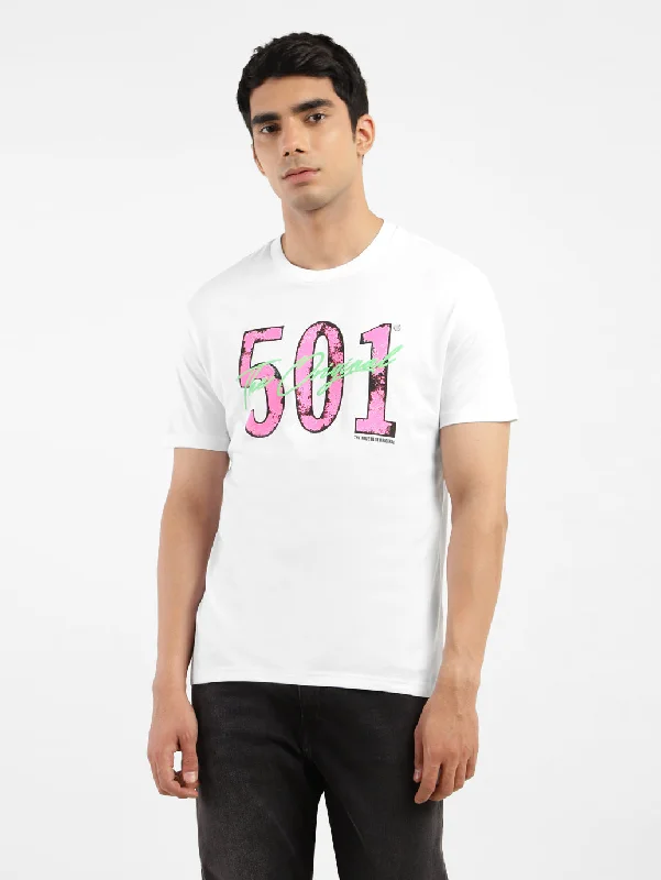 Men's short - sleeve linen t - shirts for summer beach outingsMen's Printed Slim Fit T-shirt Men's short - sleeve linen t - shirts for summer beach outingsMen's Printed Slim Fit T-shirt