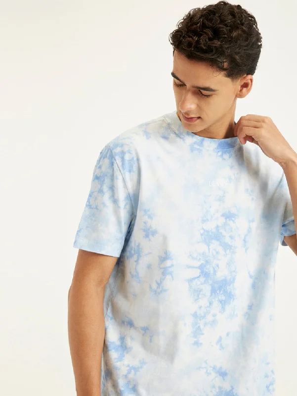 Men's printed Hawaiian t - shirts for tropical vacationsMen's Tie-Dye Regular Fit T-Shirt