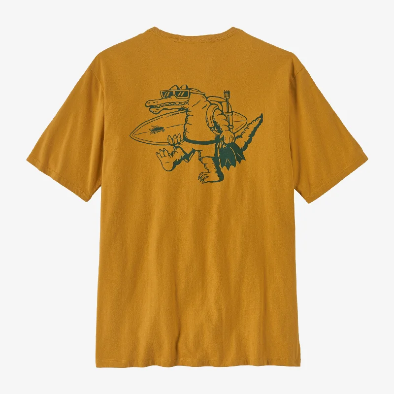 Men's printed Hawaiian t - shirts for tropical vacationsMen's Water People Organic Pocket T-Shirt