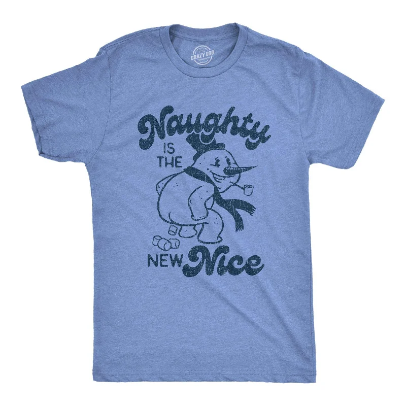Men's organic cotton crew - neck t - shirts for everyday comfortNaughty Is The New Nice Men's T Shirt Men's organic cotton crew - neck t - shirts for everyday comfortNaughty Is The New Nice Men's T Shirt