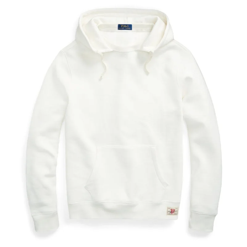 Men's color - block polo shirts with a bold fashion statementPolo Ralph Lauren Fleece Hoodie Deckwash White