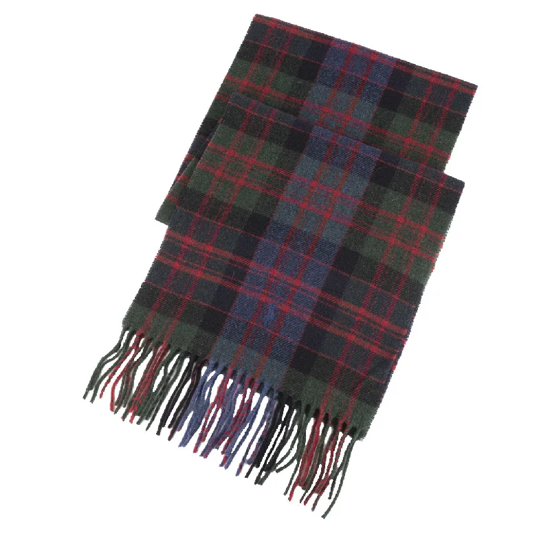 Men's button - down spread collar polo shirts for business casualPolo Ralph Lauren Greenwich Wool Plaid Scarf Red