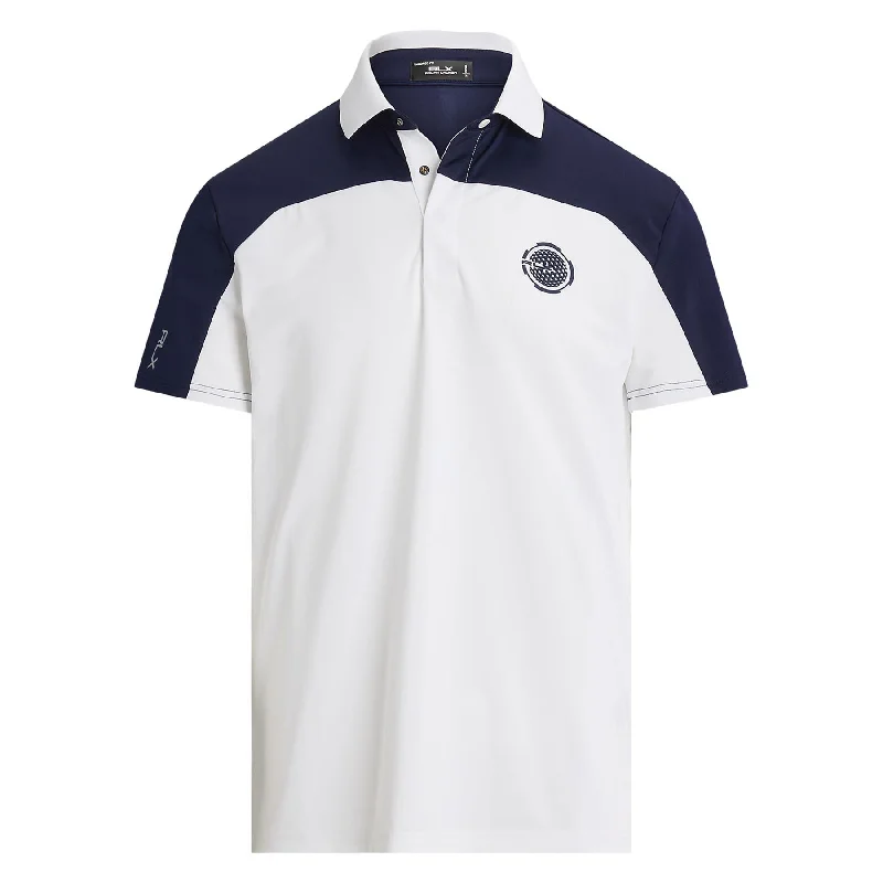 Men's color - block polo shirts with a bold fashion statementRLX Tailored Fit Airtech Pique Polo Ceramic White - AW24 Men's color - block polo shirts with a bold fashion statementRLX Tailored Fit Airtech Pique Polo Ceramic White - AW24