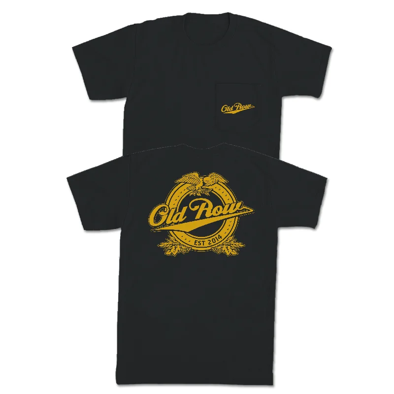 Men's distressed denim - look t - shirts with a rugged appealThe Eagle Crest Pocket Tee