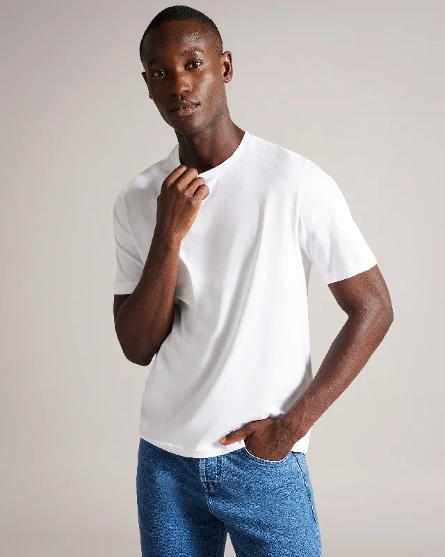 Men's UV - protection t - shirts for outdoor activities in the sunTywinn Ss Regular Plain T-Shirt White